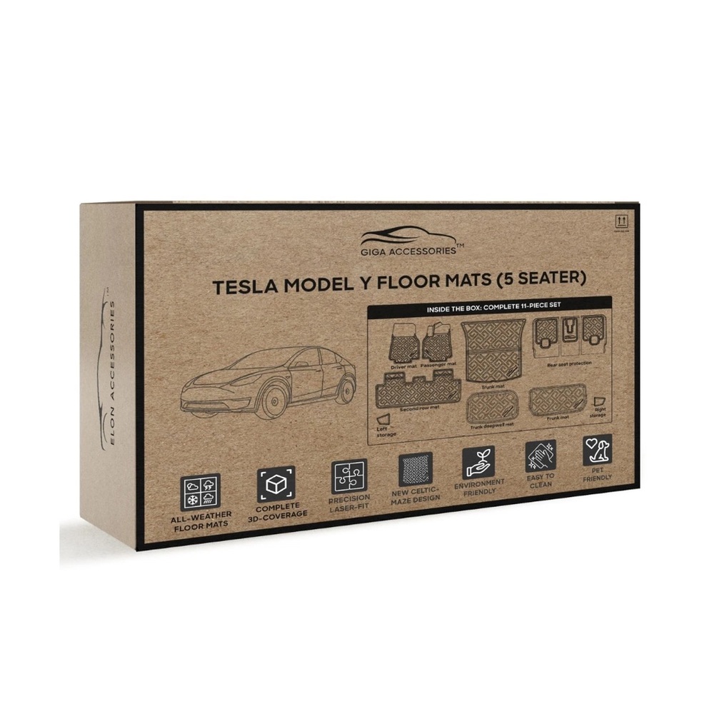 Giga Accessories All Weather Tesla Model Y Floor Mats